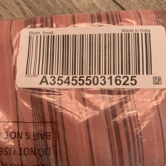 NWT LOGO BY LORI GOLDSTEIN STRIPED WOVEN EMBROIDERED BLOUSE BLUSH SMALL - Picture 8 of 9